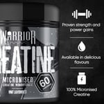 Warrior Creatine Monohydrate Powder 300g 100% Pure Micronized 60 Servings