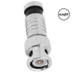 10x BNC Compression Male Connector FR Coaxial Q9 Adapter For RG59 CCTV Systems♬