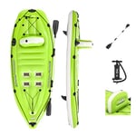 Bestway Hydro-Force inflatable kayak, Koracle Inflatable Boat Set For Fishing With Hand Pump And Paddle, 1 Person Capacity