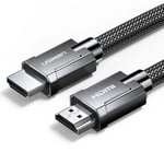 Ugreen HDMI 2.1-kabel 8K 60Hz / 4K 120Hz, 3D, 48 Gbps, 2m - Grå
