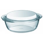 Pyrex Essentials Round Casserole Dish 1l Transparent