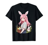 Cute Kawaii Easter Bunny Design in Manga Style for Otakus T-Shirt