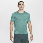 Nike Men's Dri-fit Adv Short-sleeve Running Top Tech Knit Juoksuvaatteet VINTAGE GREEN/BICOASTAL/HEATHER