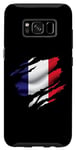 Coque pour Galaxy S8 France Drapeau Paris Femme Décoration Hommes Enfants France