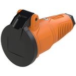 SKJØTEKONTAKT M-JORD PVC ORANGE