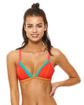 Banana Moon Taeko Teknicolor Bikini Top - Orange Sensitive - 40