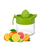 TrendyUK - Fruit Juicer in 4 Colors - Hand Press Easy to Use Kitchen Gadgets - Lemon Lime Orange Squeezer (Green)