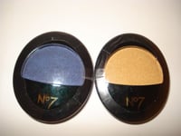 2 x No7 Stay Perfect Eye Shadow from Boots (Colour - 20 midnight blue + 25 true gold)