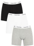 Calvin Klein3 Pack Cotton Stretch Boxer Briefs - Black/White/Grey Heather