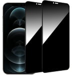 2-Pack iPhone 12 Pro Sekretessskärmskydd - Härdat Glas, Anti-Spy, Privacy Skärmskydd
