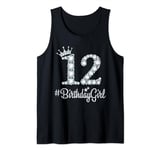 12 BirthdayGirl 12 Years Old Happy 12th Birthday Girl Tank Top