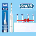 Braun Oral-B Precision Clean Electric Toothbrush Comes With 4x pcs Brush Heads