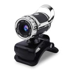 Webcam for PC, Desktop Laptop Webcams USB HD Video Camera with Microphone, 12.0M Pixels Clip-on Webcam Web Camera HD 360° Rotating Stand Camcorders, 640 * 480 Dynamic Resolution