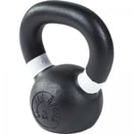 Gorilla Sports - Kettlebell en fonte noir avec couleur rayé poignées disponible de 4kg à 32kg - Haltère russe - Poids : 4 kg