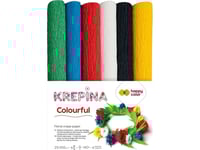 Gdd Krepina 6 Kolorów Colorfull 25X100 Cm Happy Color