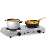 Hot Plate Electric Cooker Double Portable Table Top Kitchen Hob Stove 2000W