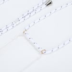 CoveredGear-Necklace Boom Galaxy S10 mobilhalsband skal - White Stripes Cord