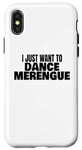 Coque pour iPhone X/XS Danse merengue Un danseur de merengue veut juste danser le merengue