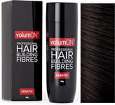 Volumon Professional Hair Building Fibres- Hair Loss Concealer- KERATIN- DARK BR