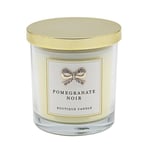 Pomegranate Noir Boutique Jar Candle with Bow Embellishment