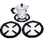 2 Pack Gas Ring Reducer Iron Gas Stove Cooker Plate Coffee Pot Stand Reducer Ring Holder Gas Hob Diffuser Hob Reducer Ring