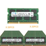 LOT Samsung 20 x 4GB 2RX8 DDR3L 1600MHz PC3L-12800S 204PIN SO-DIMM Laptop RAM &&
