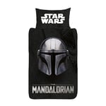 Mandalorian Star Wars Single Duvet Cover Set Kids Bedding Helmet 2-in-1 Designs