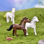 Horse Family Pack Simulation Model Animals Kids Toys Mini Gnomes A