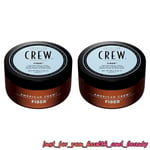 2 x American Crew Fiber Cream Mens Strong Hair Styling Product 85g