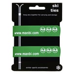 Manbi Pro 2cm Pair Of Velcro Ski Ties Atomic K2 Head Cable Tidy Luggage Strap (Green)
