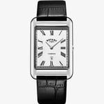Rotary Mens Cambridge Date  black Leather Strap Watch GS05280/01 RRP £189.00