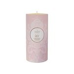 Shearer Candles Pillar Candle, Paraffin Wax, Cotton Wick, Fragrance & Essential Oils, Paper, White, Pink, Gold, One Size
