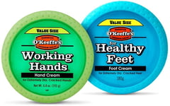 O'Keeffe's Twin Pack Working Hands 193g & Healthy Feet 2 Piece Assortment 