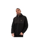 Lyle & Scott Mens And Softshell Jersey Zip Hoody in Black Cotton - Size X-Small