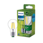 PHILIPS Ultra Efficient - Ultra Energy Saving Lights, LED Light Source, 40W, A60, E27, Cool White 4000 Kelvin, Clear