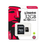 Trade Shop - Kingston Micro Sd 32 Gb Class 10 Microsd 80 Mb/s Canvas Memory Card 32gb