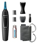Philips Series 5000 Battery-Operated Nose, Ear & Eyebrow Trimmer - Showerproof & No Pulling Guaranteed - NT5171/15