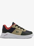 Lacoste Game Advance 123 1 Trainer, Navy, Size 5 Younger