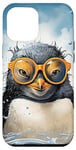 iPhone 14 Plus Cool Penguin with Sunglasses in Ice Water Antarctic Case