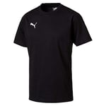 Puma Men's LIGA Casuals Tee T Shirt, Black White, S