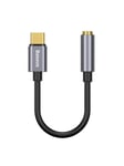 Baseus L54 Audio Adapter USB-C + mini jack 3.5mm (Black+Gray)