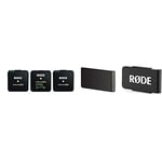 RØDE Wireless Go II Dual Channel Wireless System with Built-in Microphones & Microphones MagClip GO Magnetic Clip for Wireless GO, MAGCLIPGO