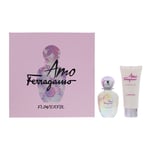 Salvatore Ferragamo Amo Flowerful 2 Piece Gift Set For Women