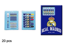 Exportation. cm 097256 Real Madrid Ensemble de Papeterie 20 pièces, Bleu