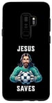 Coque pour Galaxy S9+ Jesus Soccer Football Christianisme Gardien de but Christ Church