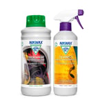 Nikwax TECH WASH 1L + TX.DIRECT SPRAY-ON 500ml, Complete Care System for Thoroug