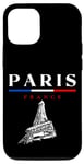Coque pour iPhone 14 Pro Cool Paris France, Paris World Inspired Illustration Fashion