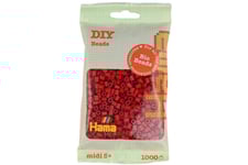 Hama Bio Midi Pärlor 1000St Mörkröd