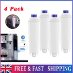 4 Water Filter Cartridges for DeLonghi Dinamica ECAM350.50.B ECAM350.35.W Coffee
