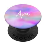 Ava Name Colorful Girl Universe Space Gift Cute Pink Blue PopSockets Swappable PopGrip